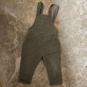 Soft Gallery Gustavo Olive Green Toddler Overalls